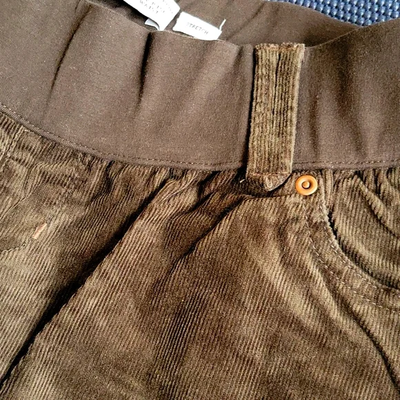 Old Navy Maternity Brown Corduroy Pants - Size Small - Picture 1 of 6